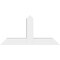 Ekena Millwork Portland Architectural Grade PVC Gable Bracket, 36"W x 18"H x 4"D x 4"F, 12/12 Pitch GBP036X18X0404POR00 - alternate 5